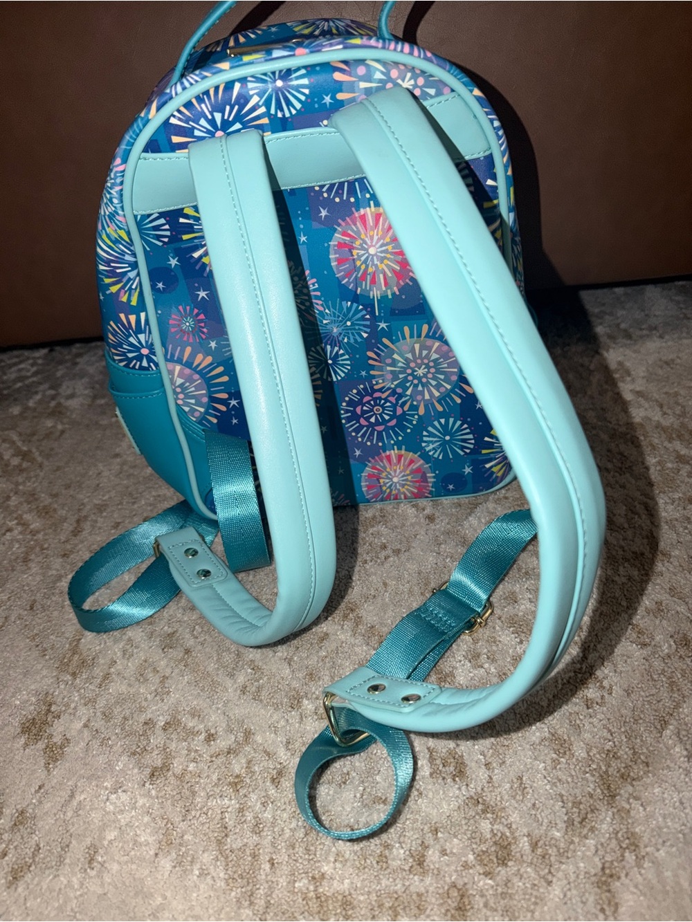 Disney LOUNGEFLY JOEY GHOU Castle Print Kids Mini Backpack - Picture 3 of 4
